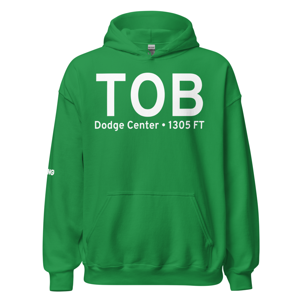 Dodge Center (KTOB) Airport Hoodie Sweatshirt 