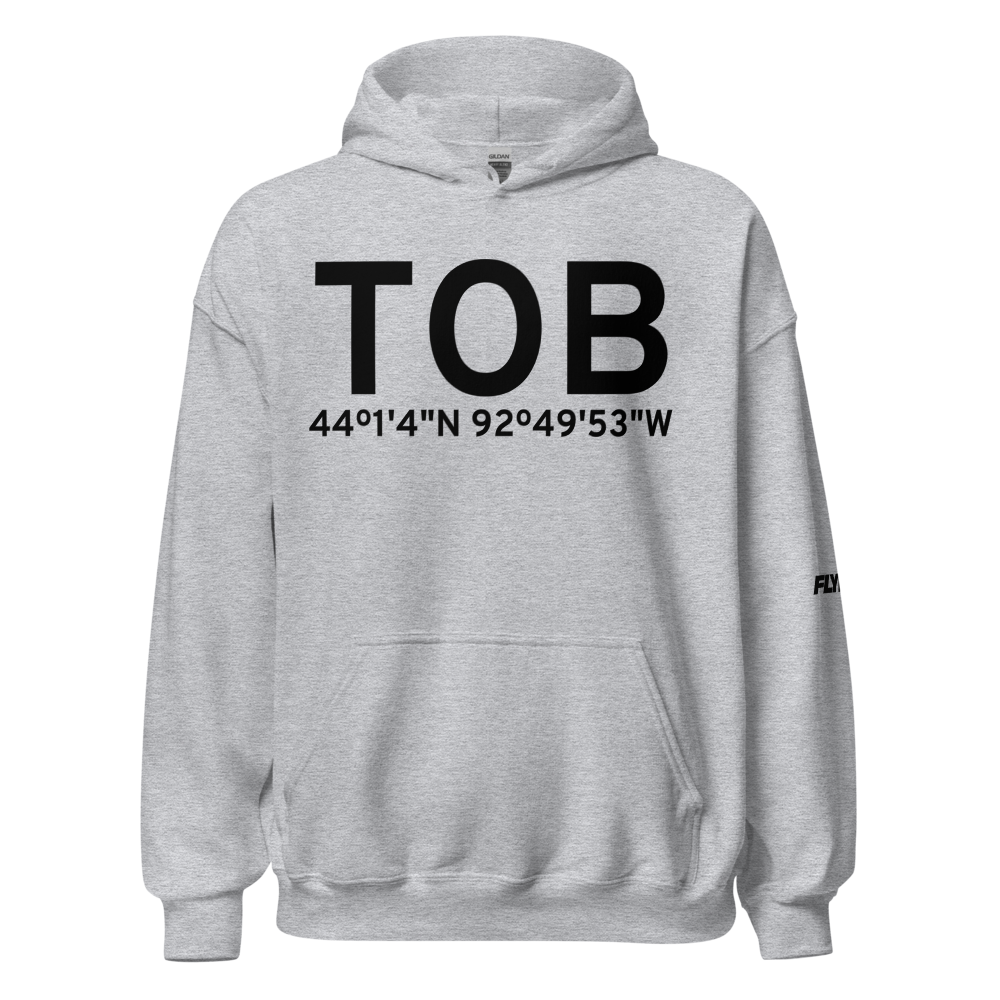 Dodge Center (KTOB) Airport Hoodie Sweatshirt 