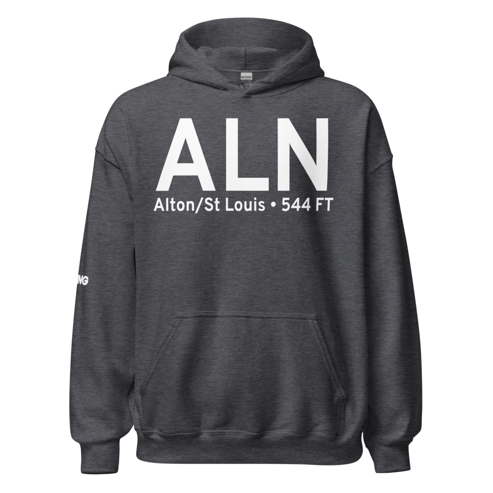 Alton/St Louis (KALN) Airport Hoodie Sweatshirt 