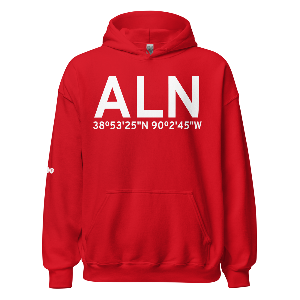 Alton/St Louis (KALN) Airport Hoodie Sweatshirt 