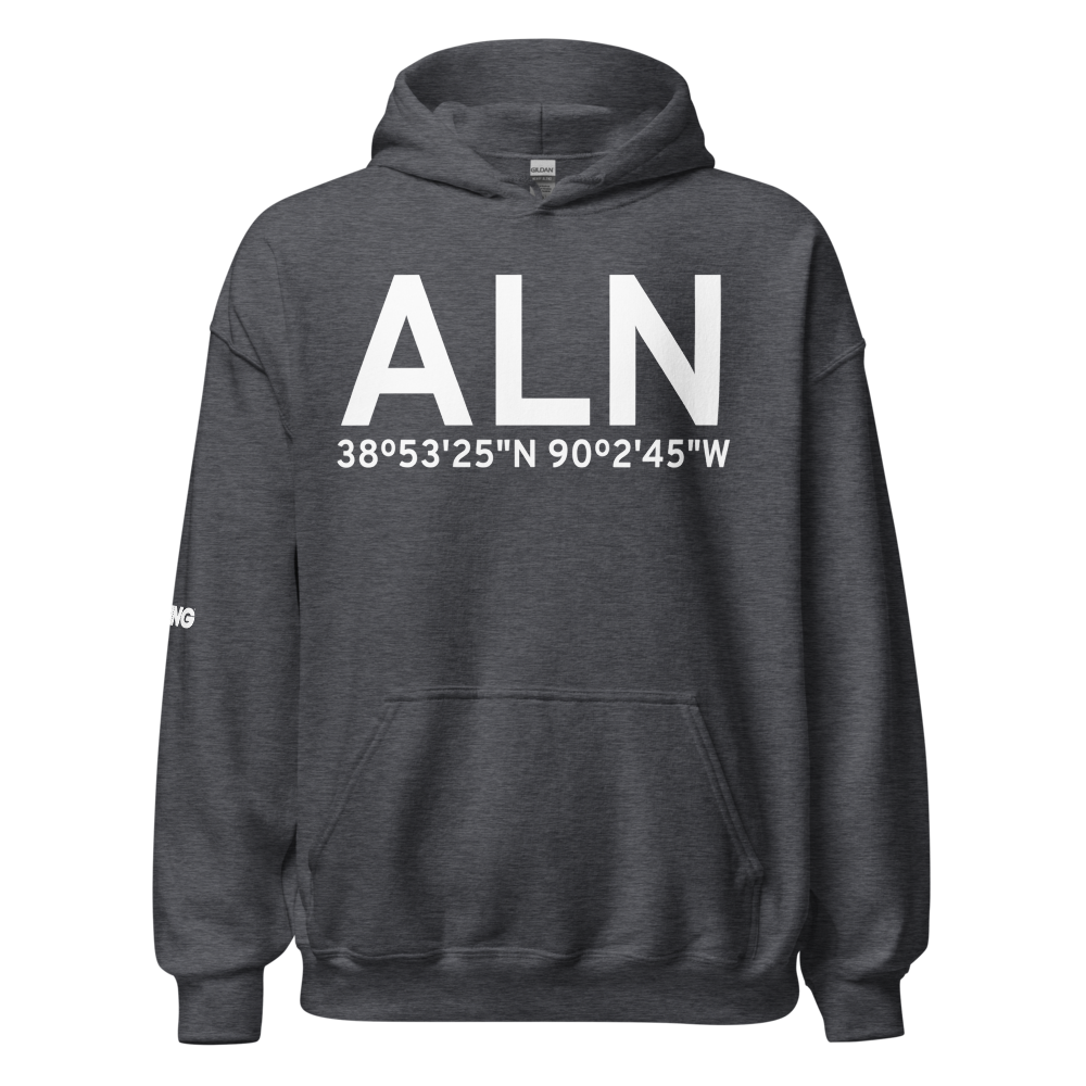 Alton/St Louis (KALN) Airport Hoodie Sweatshirt 