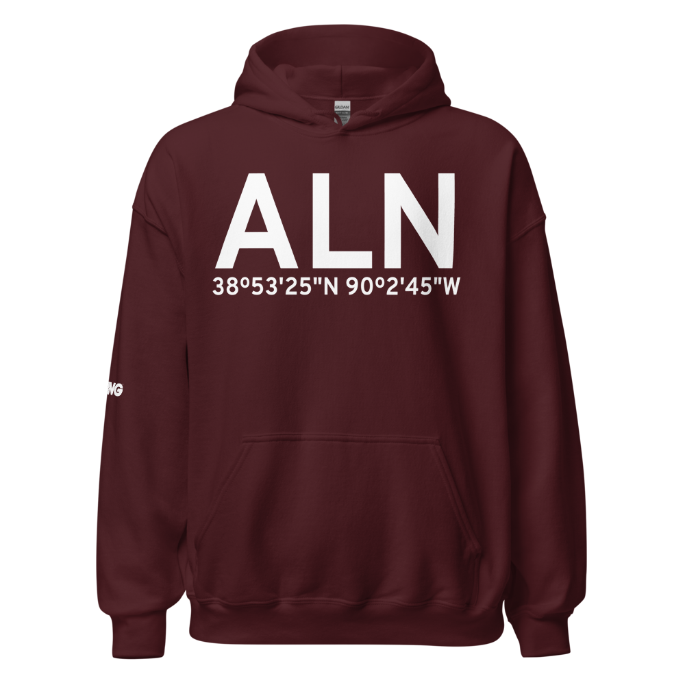 Alton/St Louis (KALN) Airport Hoodie Sweatshirt 