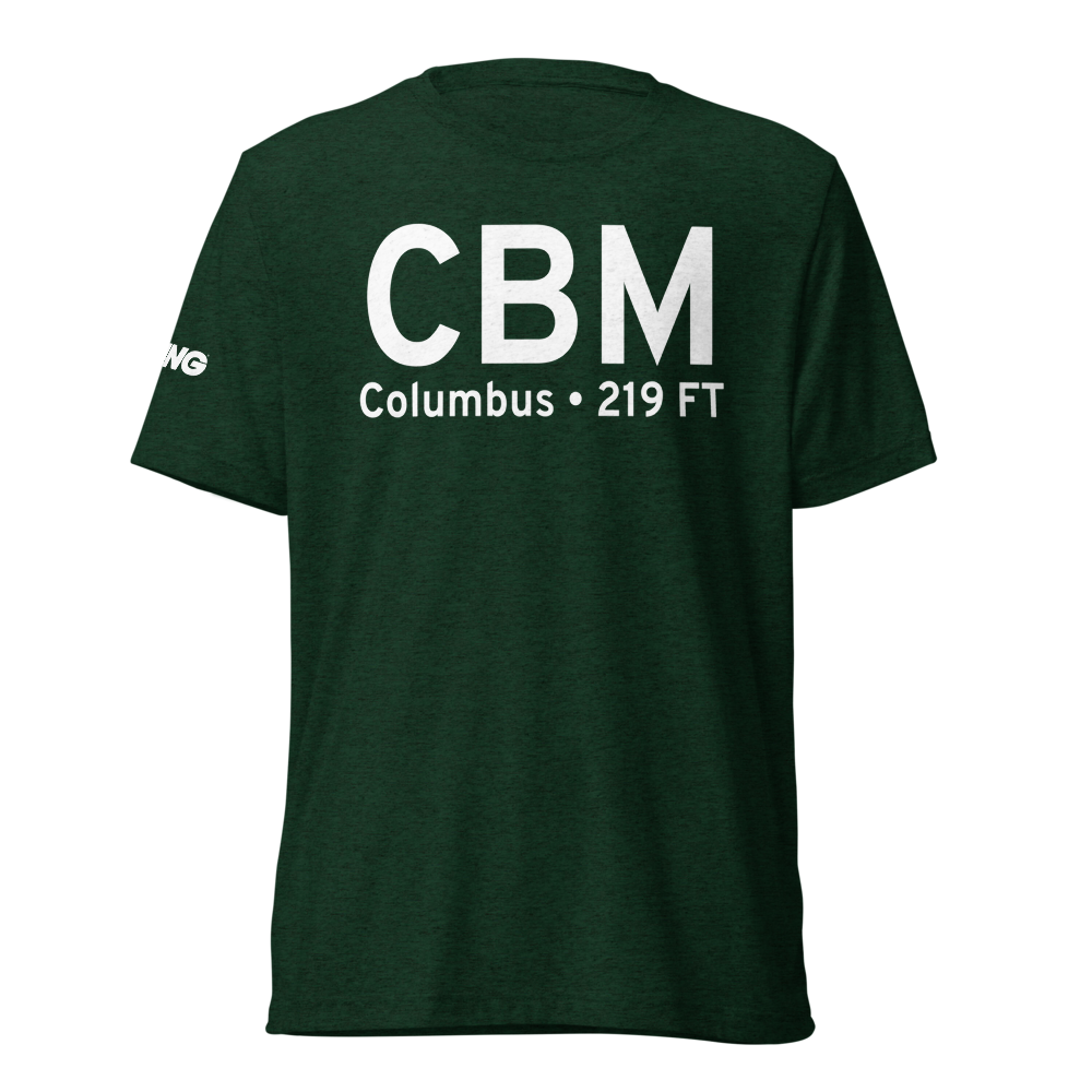 Columbus (KCBM) Airport Tri-blend T-Shirt 