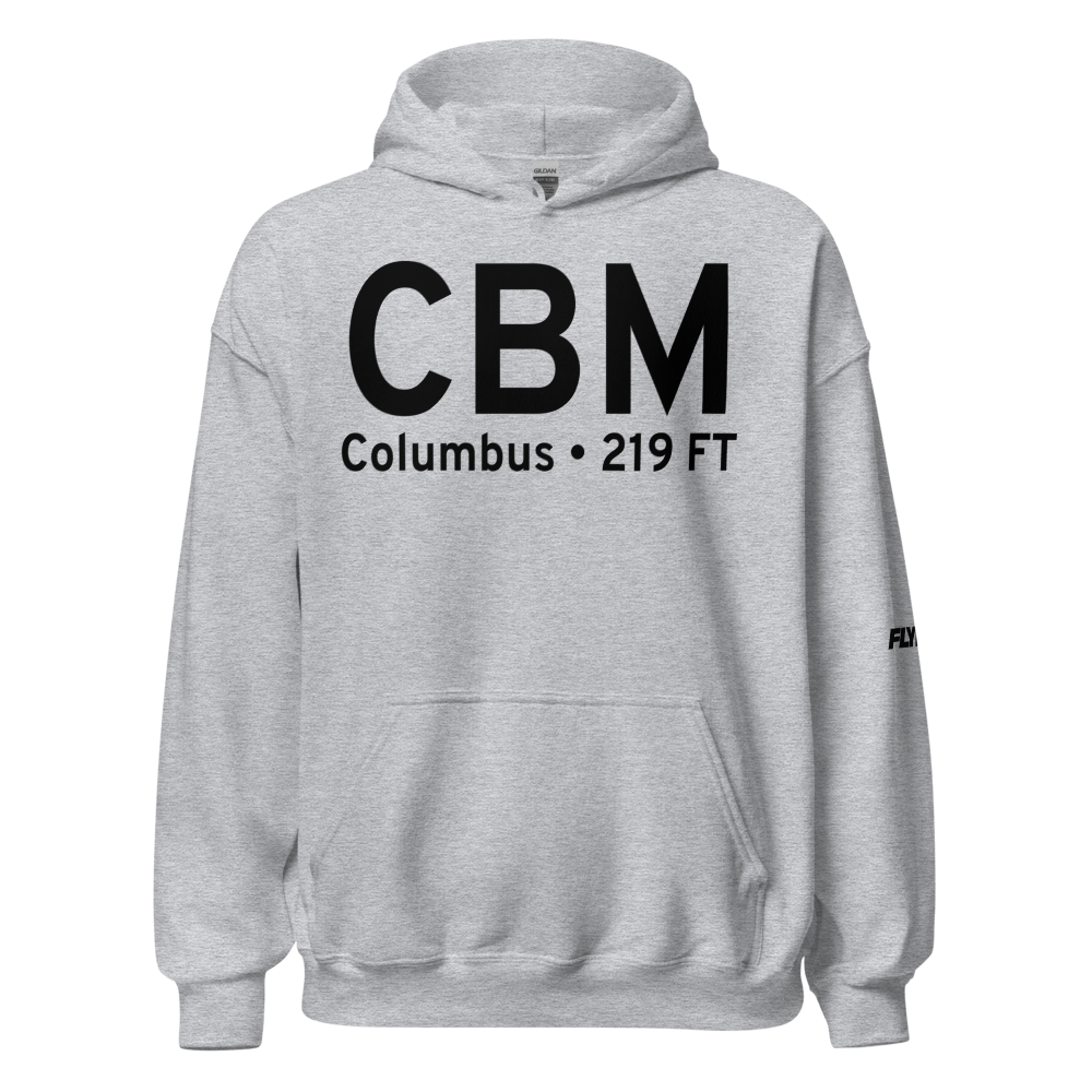 Columbus (KCBM) Airport Hoodie Sweatshirt 