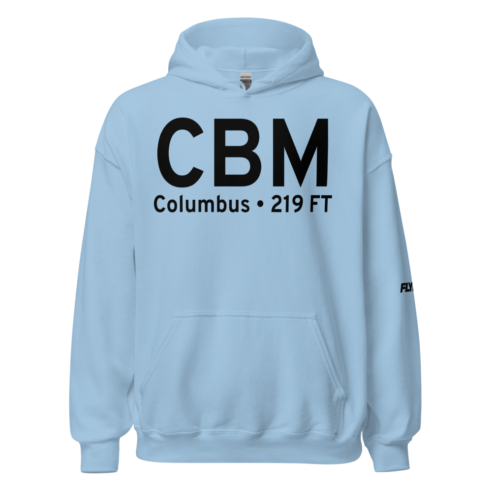 Columbus (KCBM) Airport Hoodie Sweatshirt 