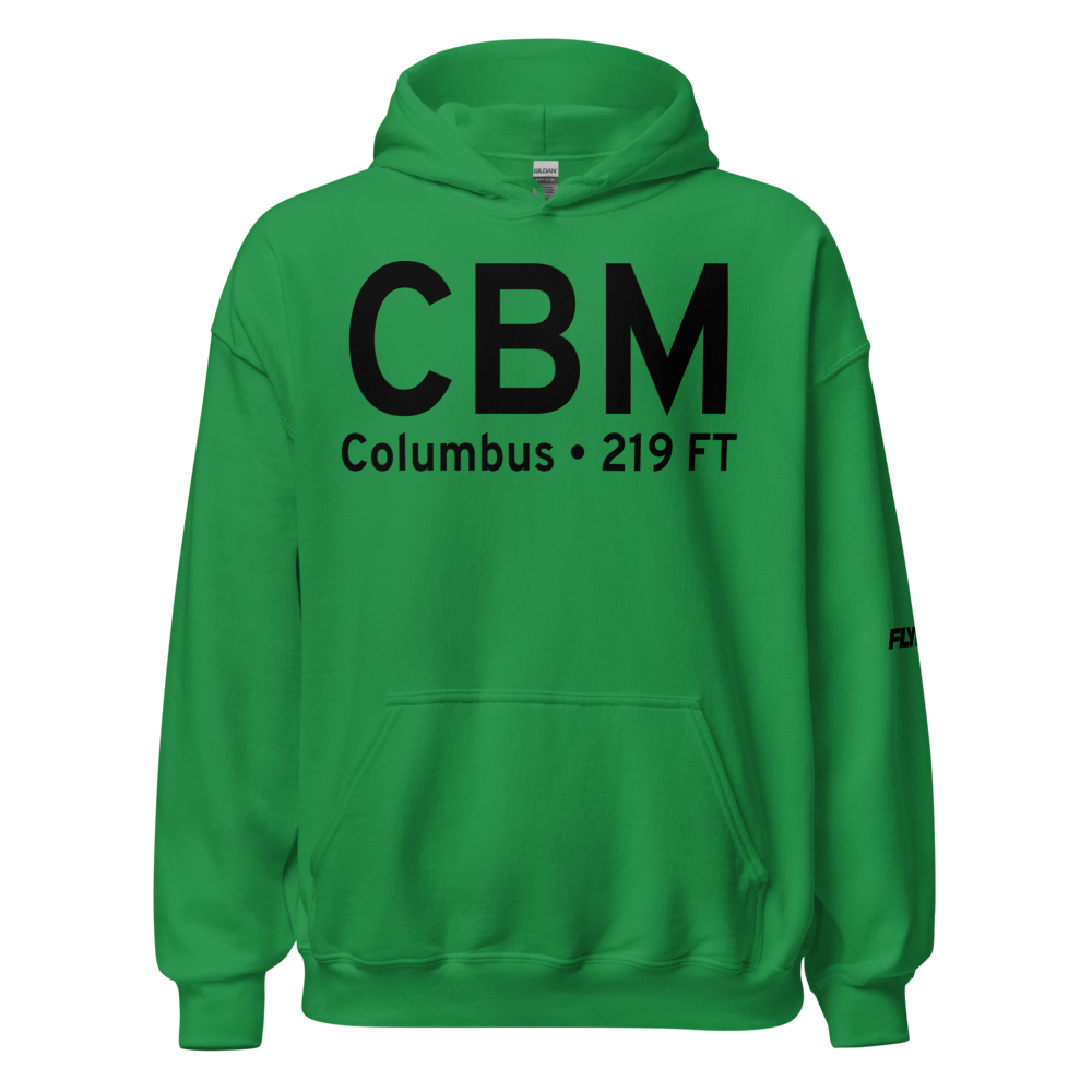 Columbus (KCBM) Airport Hoodie Sweatshirt 