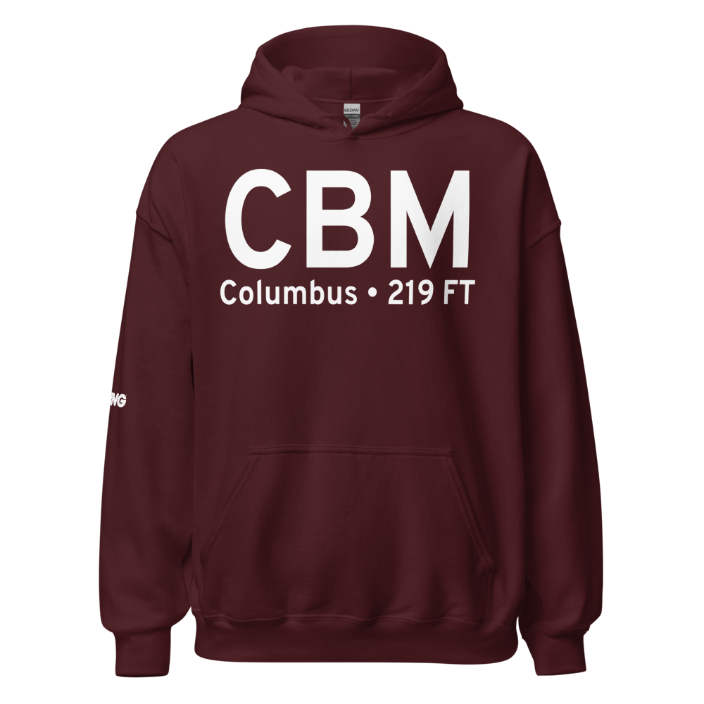 Columbus (KCBM) Airport Hoodie Sweatshirt 