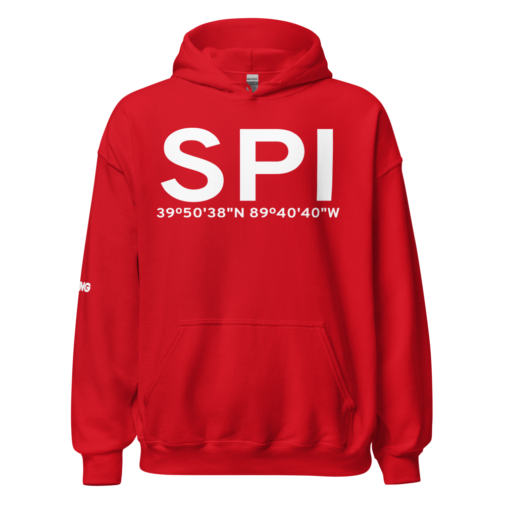Springfield (KSPI) Airport Hoodie Sweatshirt 
