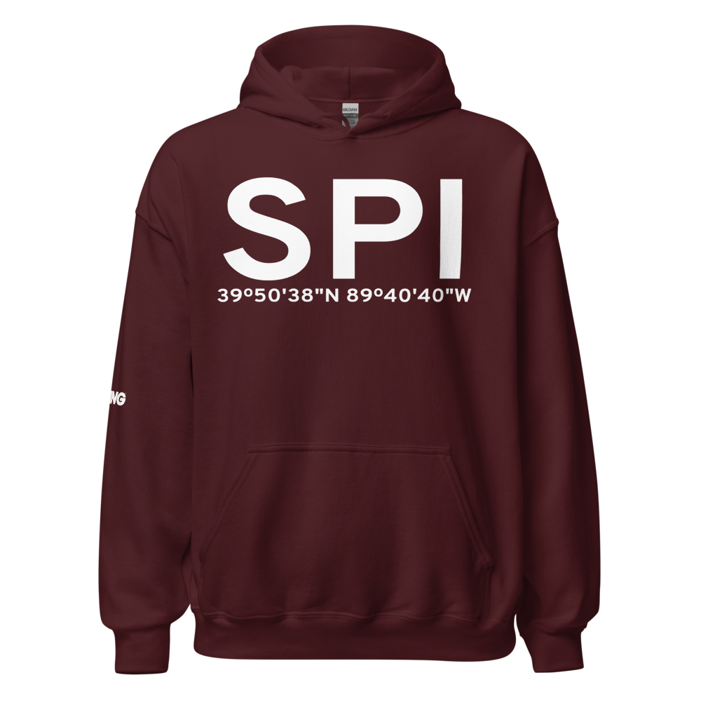 Springfield (KSPI) Airport Hoodie Sweatshirt 