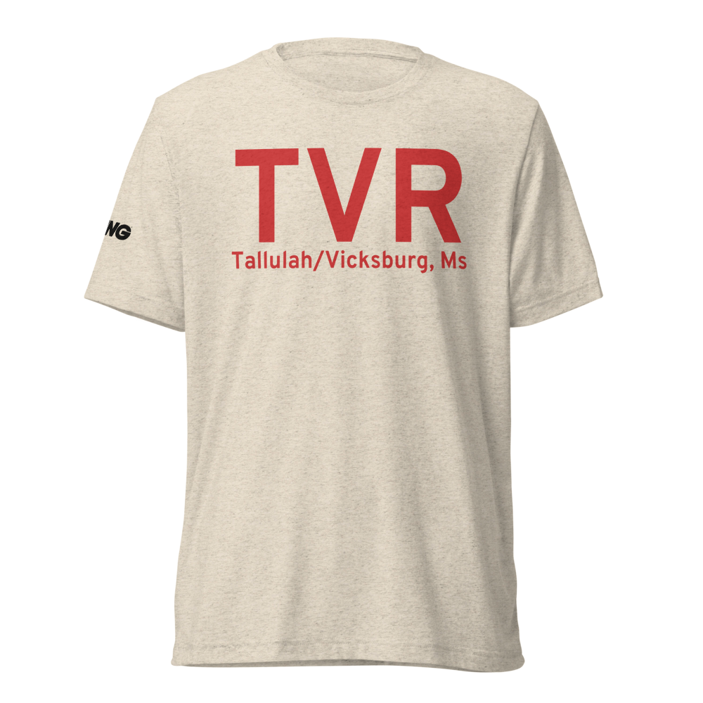 Tallulah/Vicksburg, Ms (KTVR) Airport Tri-blend T-Shirt 