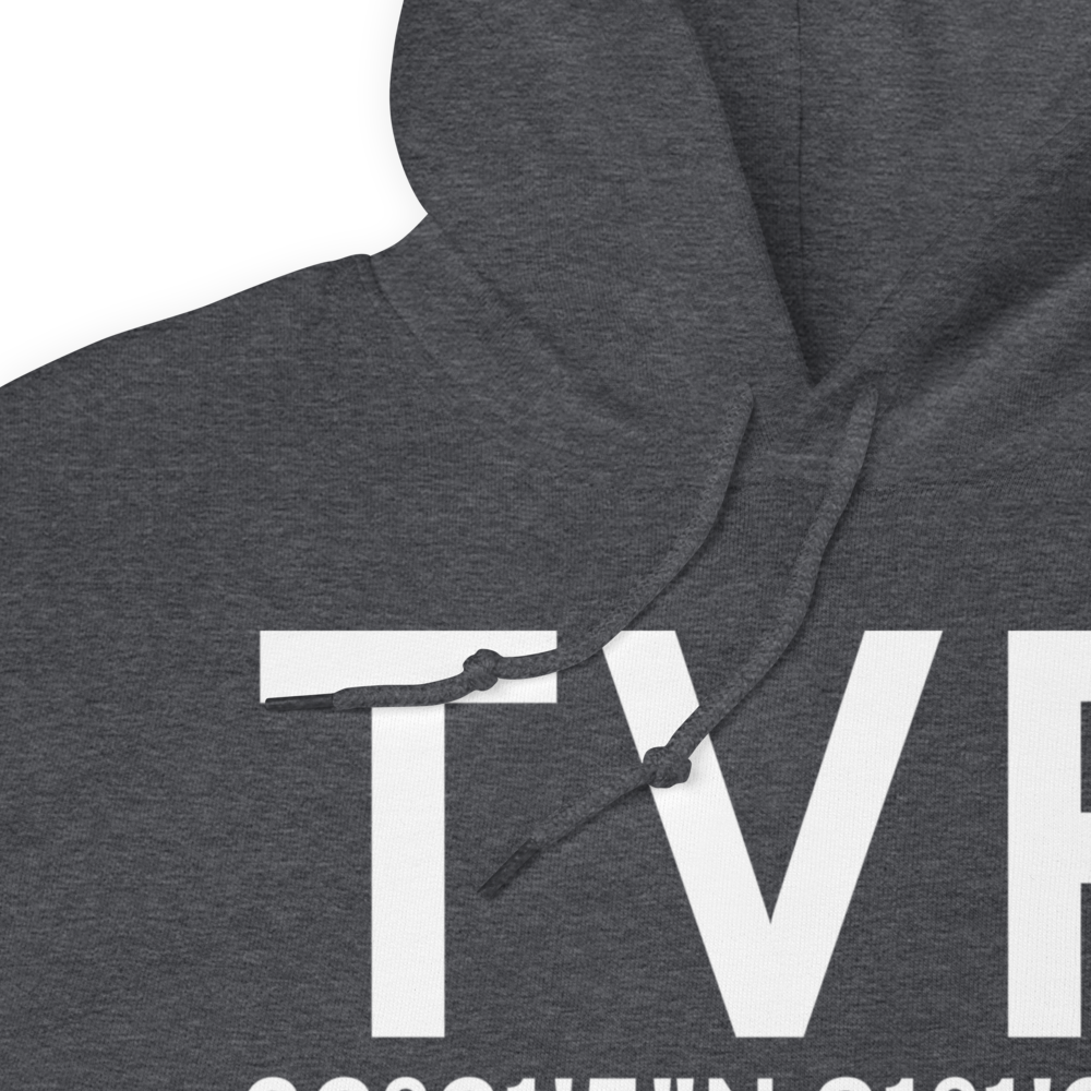 Tallulah/Vicksburg, Ms (KTVR) Airport Hoodie Sweatshirt 