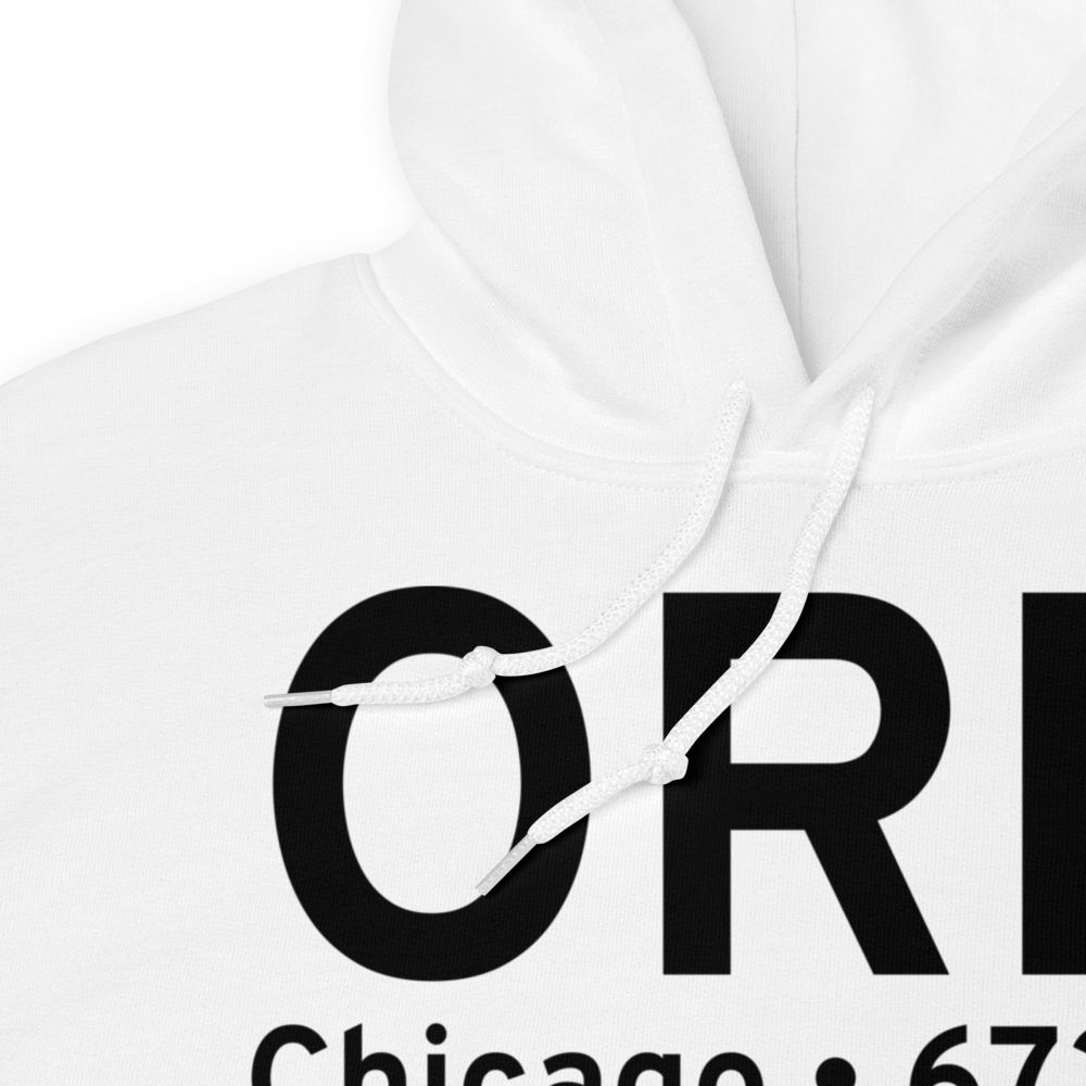 Chicago (KORD) Airport Hoodie Sweatshirt 