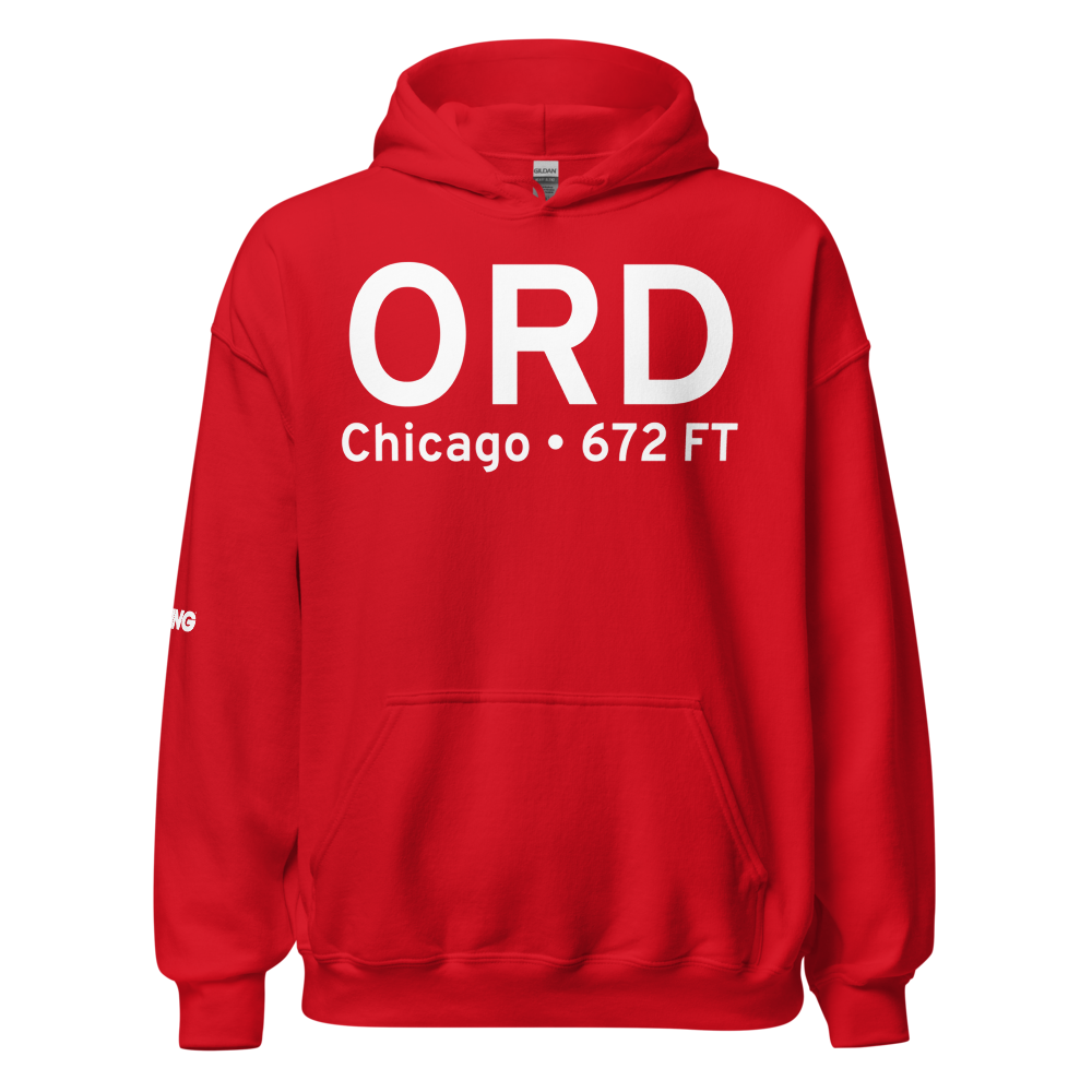 Chicago (KORD) Airport Hoodie Sweatshirt 
