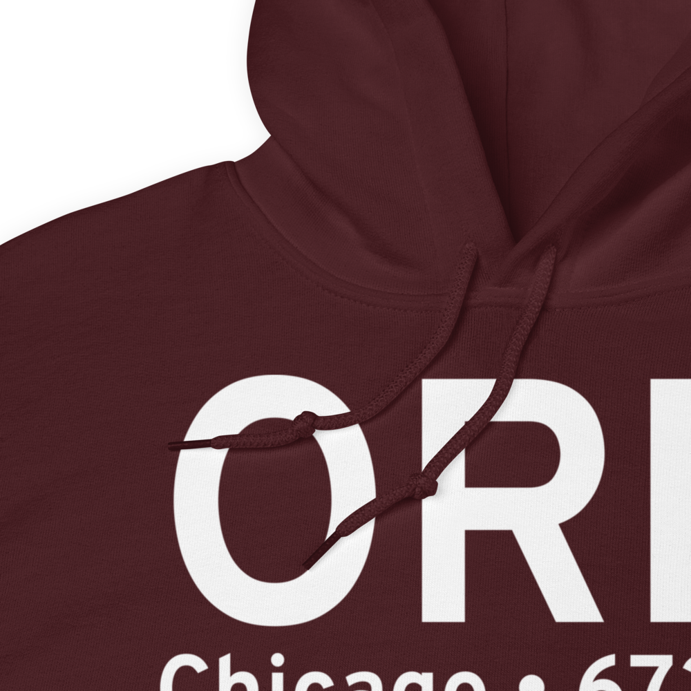 Chicago (KORD) Airport Hoodie Sweatshirt 