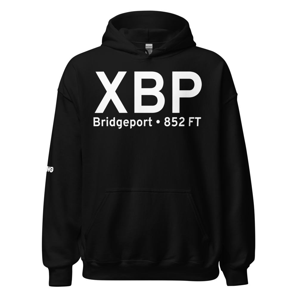 Bridgeport (KXBP) Airport Hoodie Sweatshirt 
