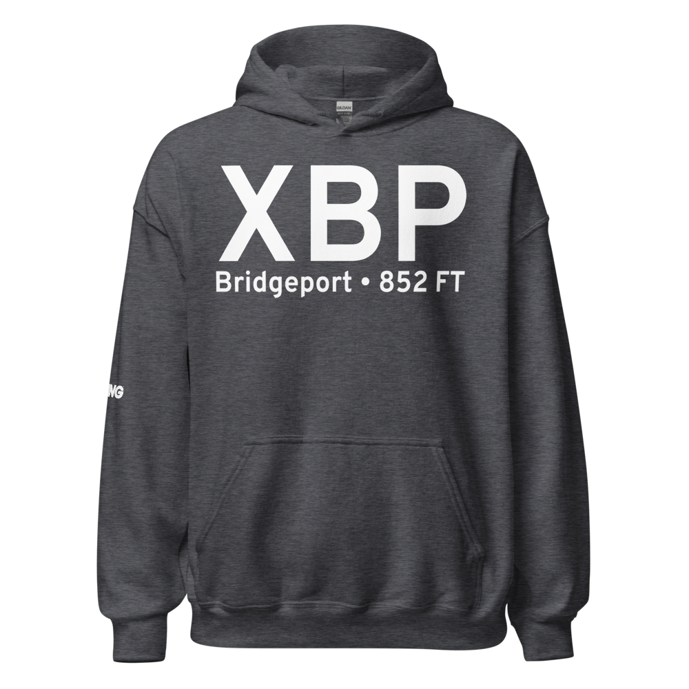 Bridgeport (KXBP) Airport Hoodie Sweatshirt 