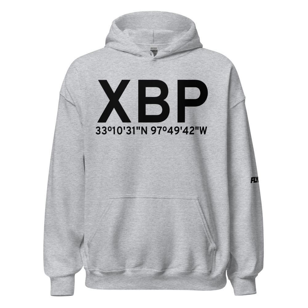 Bridgeport (KXBP) Airport Hoodie Sweatshirt 
