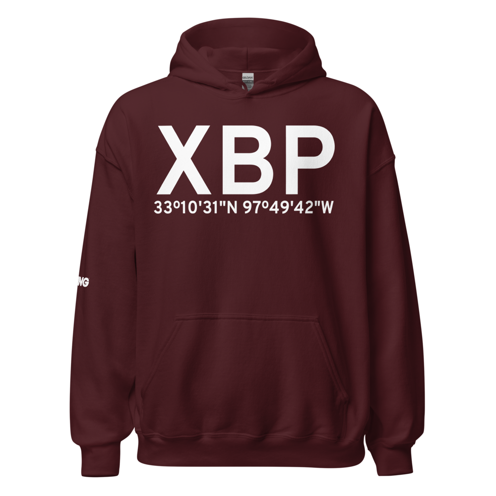 Bridgeport (KXBP) Airport Hoodie Sweatshirt 