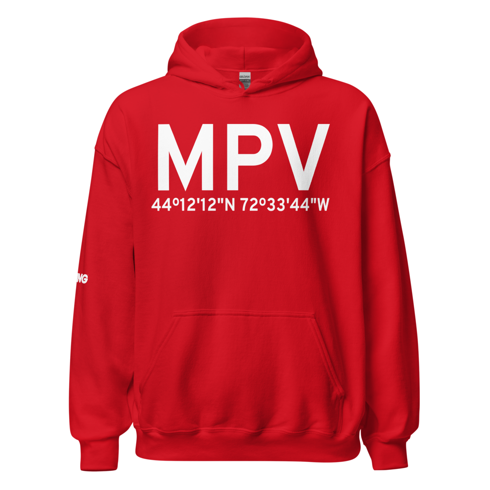 Barre/Montpelier (KMPV) Airport Hoodie Sweatshirt 