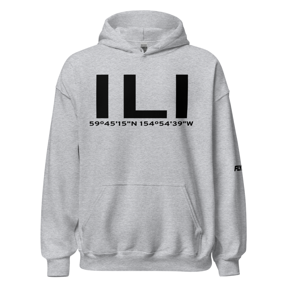 Iliamna (PAIL) Airport Hoodie Sweatshirt 