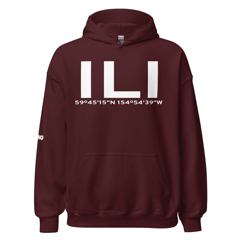 Iliamna (PAIL) Airport Hoodie Sweatshirt 
