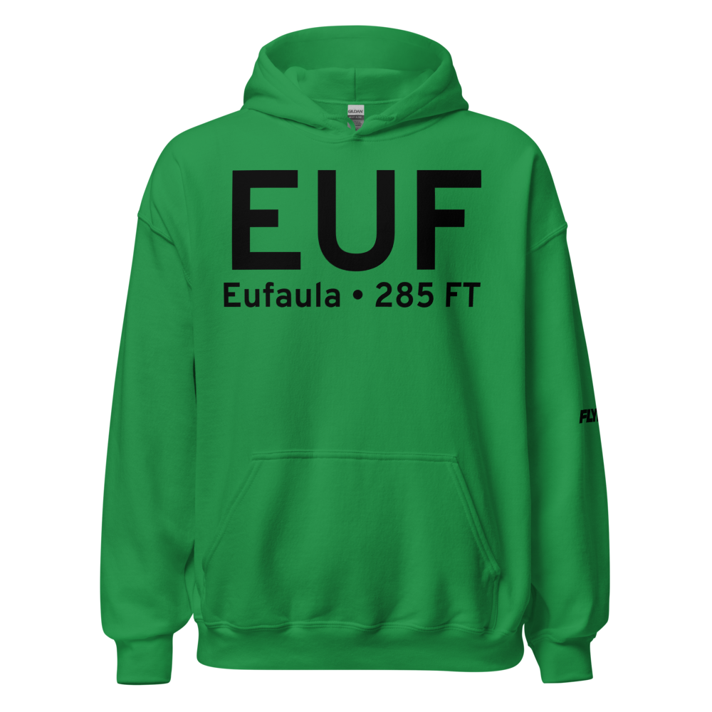 Eufaula (KEUF) Airport Hoodie Sweatshirt 