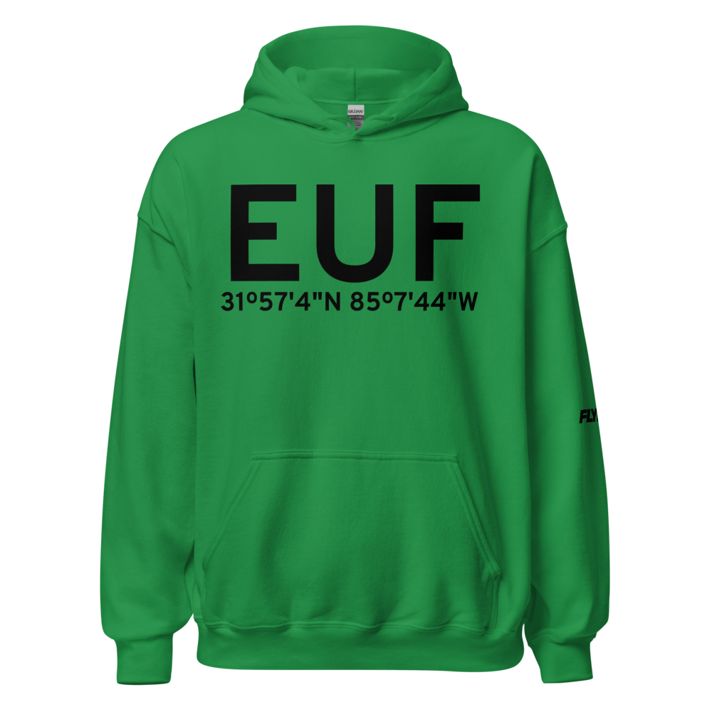 Eufaula (KEUF) Airport Hoodie Sweatshirt 