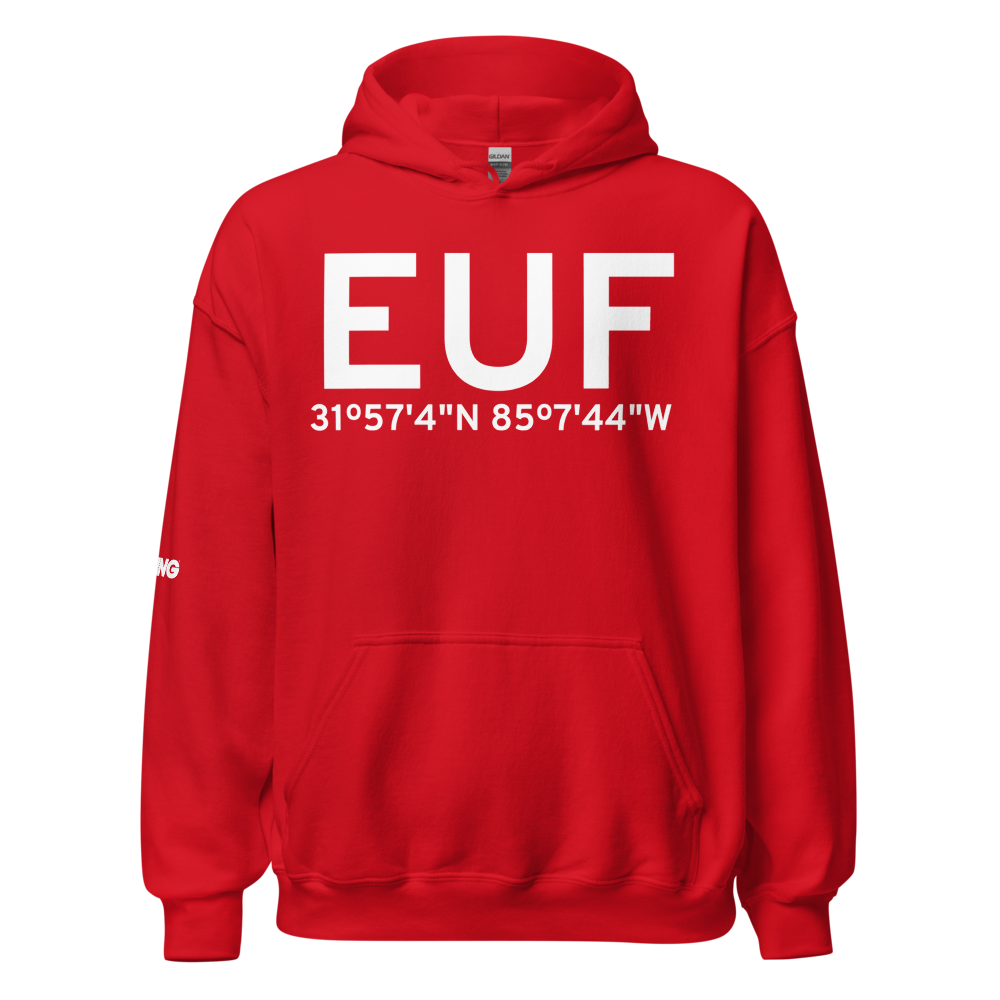 Eufaula (KEUF) Airport Hoodie Sweatshirt 