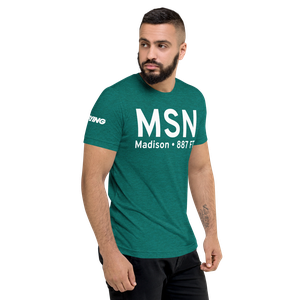 Madison (KMSN) Airport Tri-blend T-Shirt