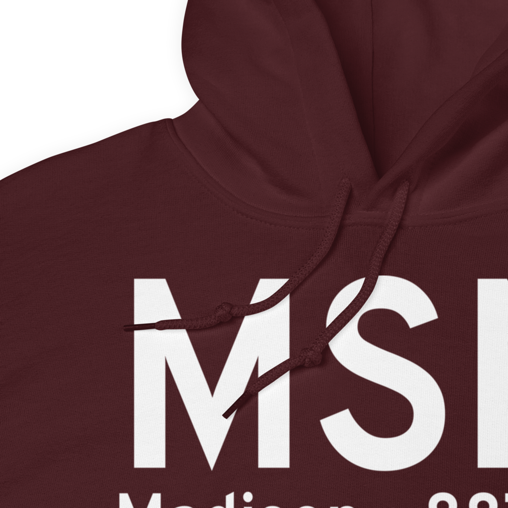 Madison (KMSN) Airport Hoodie Sweatshirt 