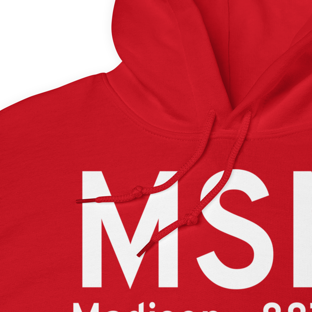 Madison (KMSN) Airport Hoodie Sweatshirt 
