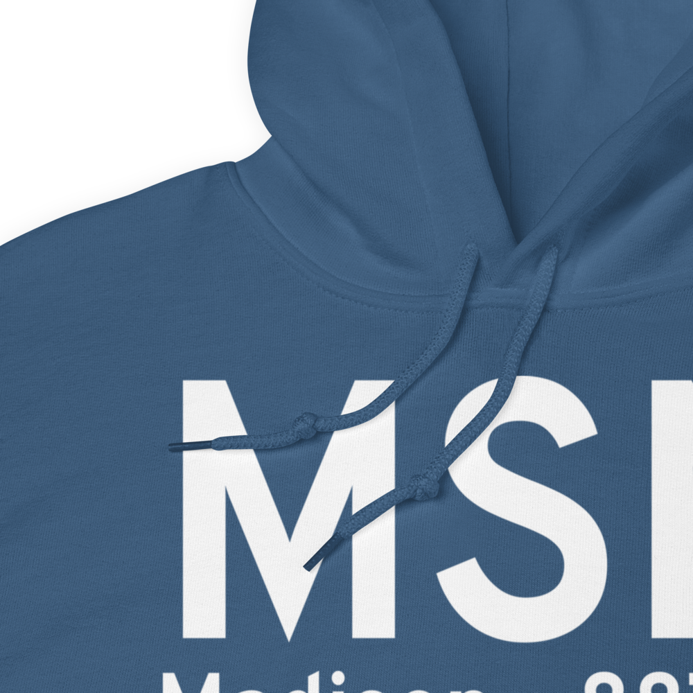 Madison (KMSN) Airport Hoodie Sweatshirt 
