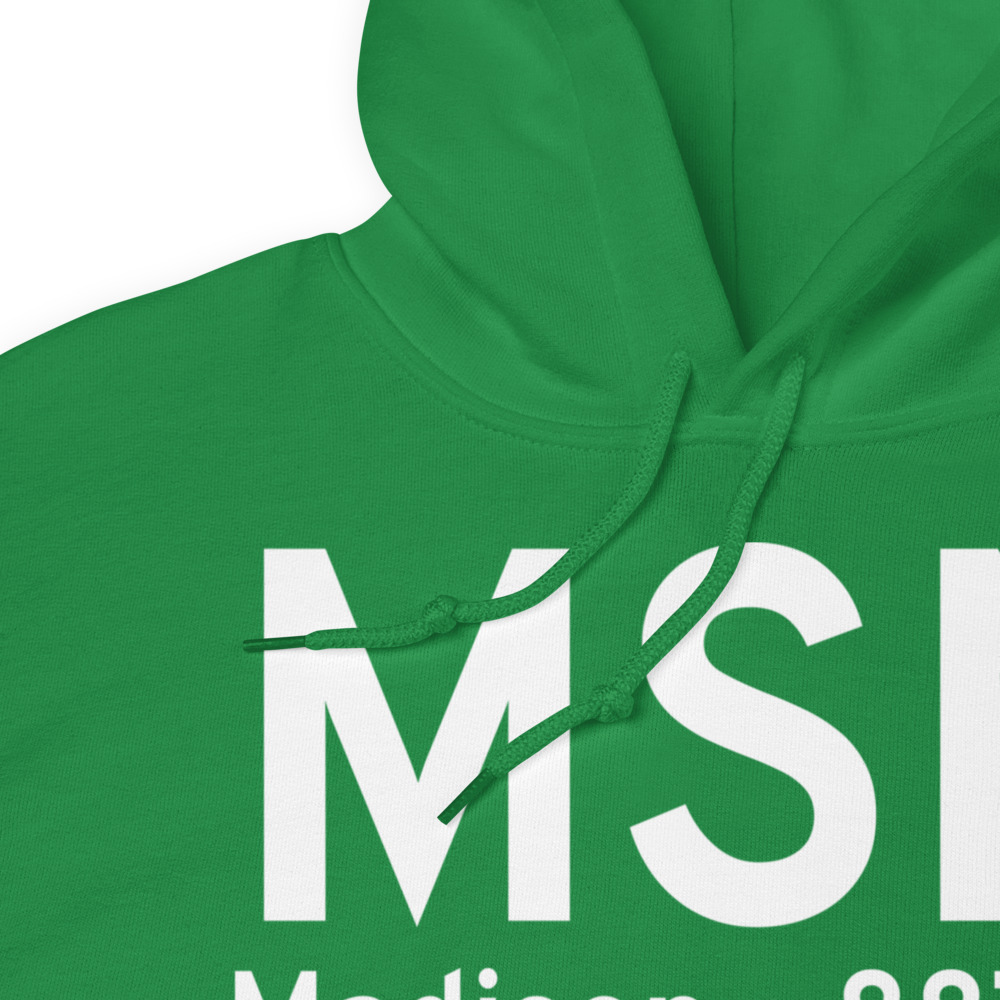 Madison (KMSN) Airport Hoodie Sweatshirt 