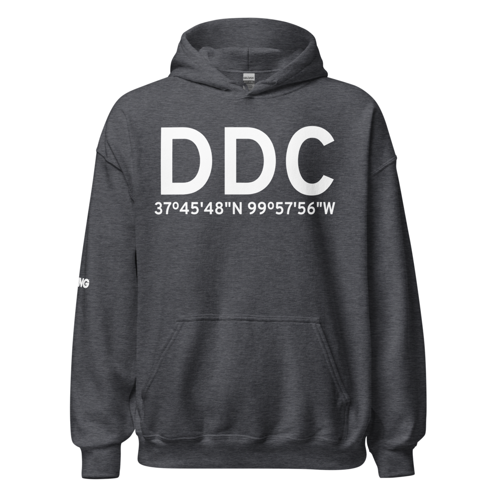 Dodge City (KDDC) Airport Hoodie Sweatshirt 