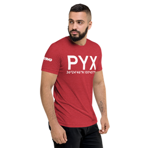Perryton (KPYX) Airport Tri-blend T-Shirt