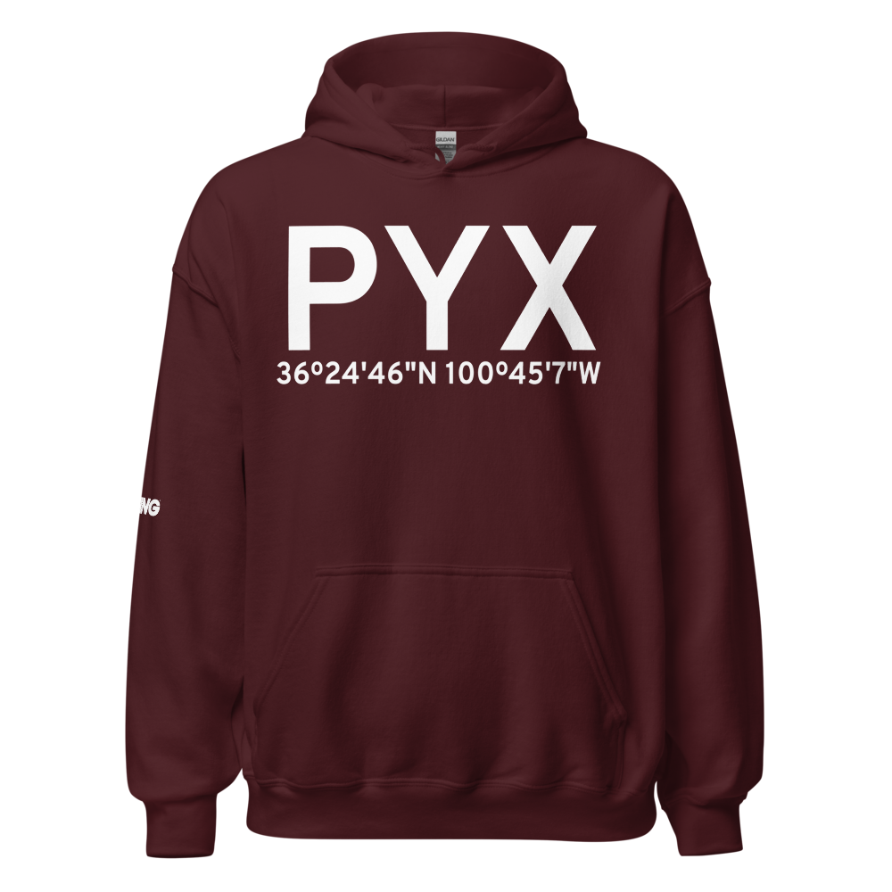 Perryton (KPYX) Airport Hoodie Sweatshirt 