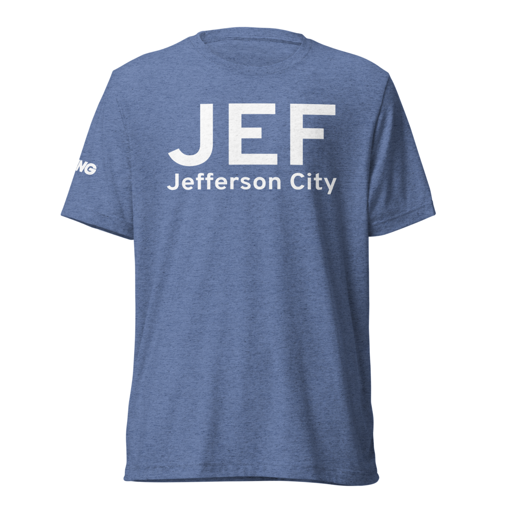 Jefferson City (KJEF) Airport Tri-blend T-Shirt 