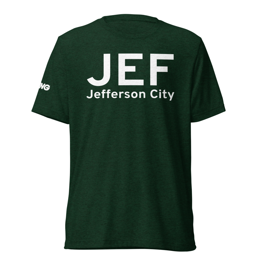 Jefferson City (KJEF) Airport Tri-blend T-Shirt 