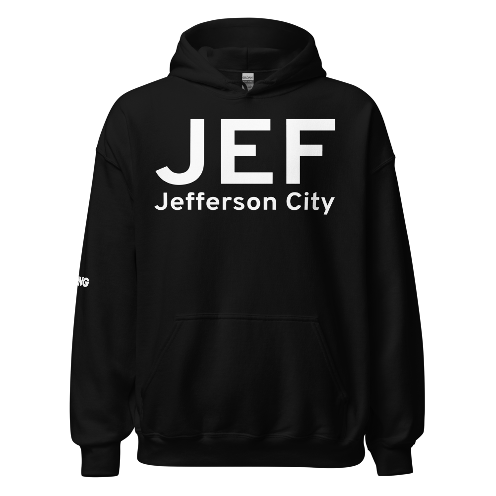 Jefferson City (KJEF) Airport Hoodie Sweatshirt 