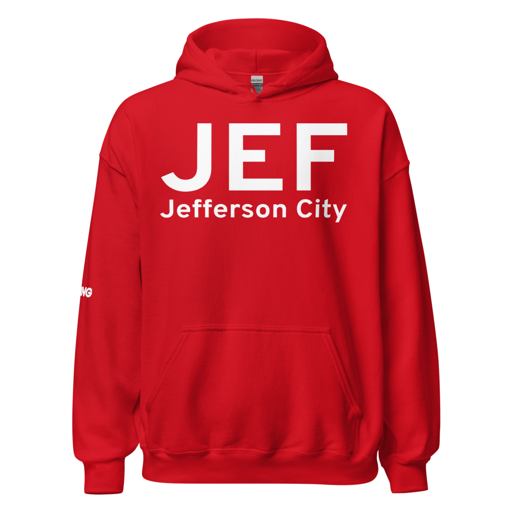 Jefferson City (KJEF) Airport Hoodie Sweatshirt 