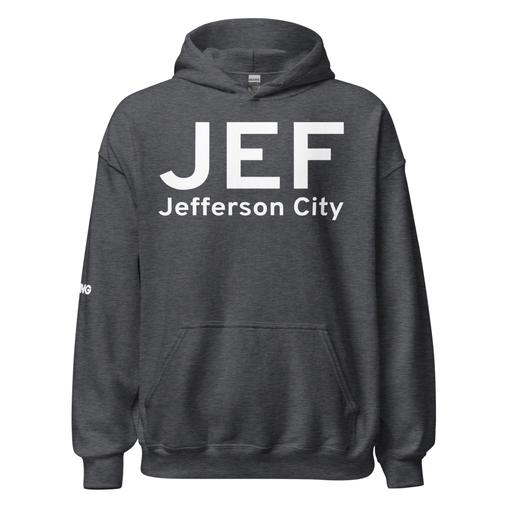 Jefferson City (KJEF) Airport Hoodie Sweatshirt 