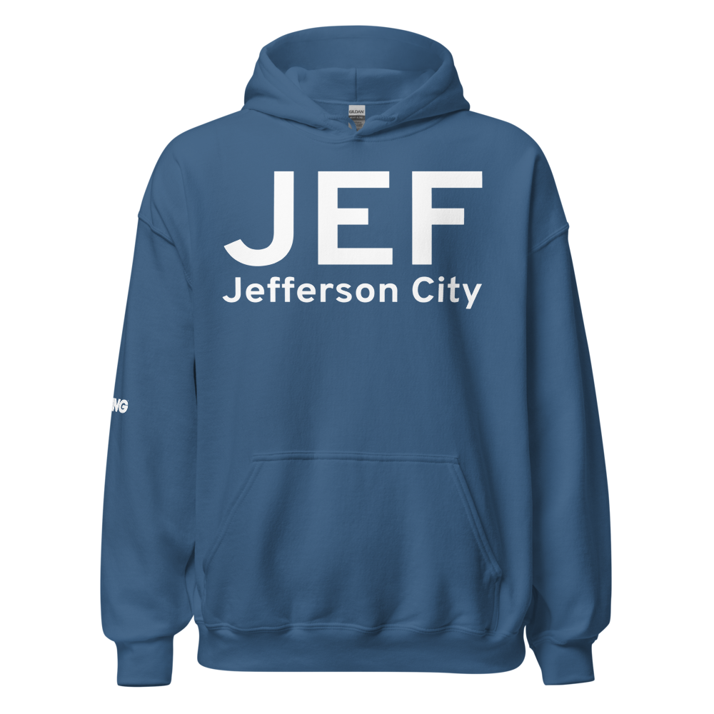 Jefferson City (KJEF) Airport Hoodie Sweatshirt 