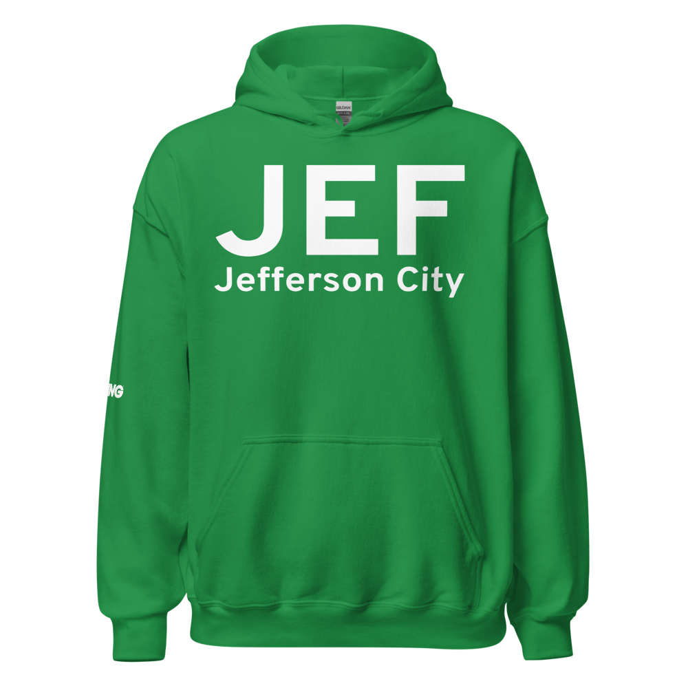 Jefferson City (KJEF) Airport Hoodie Sweatshirt 