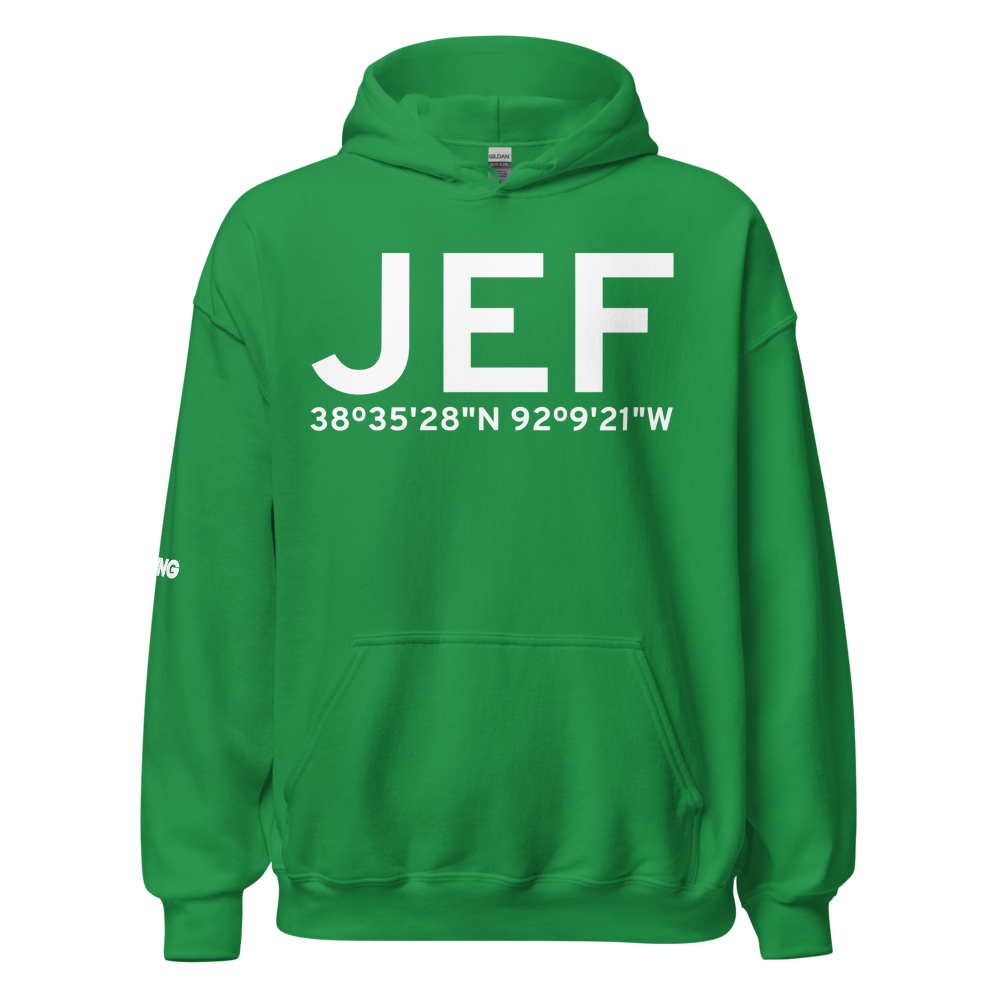 Jefferson City (KJEF) Airport Hoodie Sweatshirt 