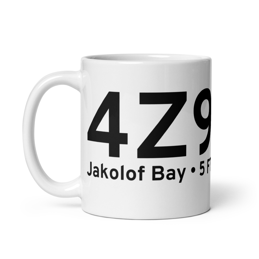 Jakolof Bay (4Z9) Airport Mug 
