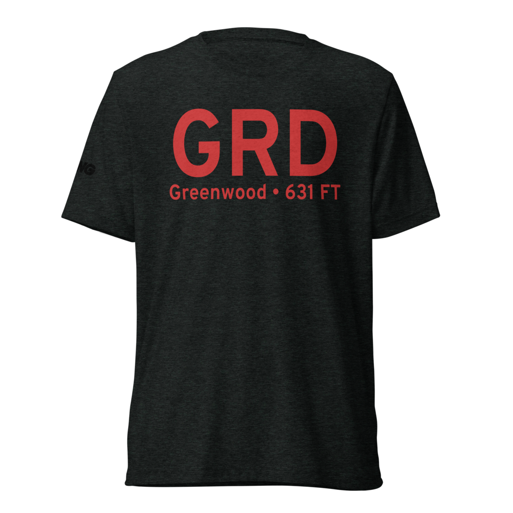 Greenwood (KGRD) Airport Tri-blend T-Shirt 
