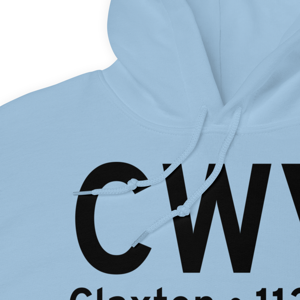 Claxton (KCWV) Airport Hoodie Sweatshirt 