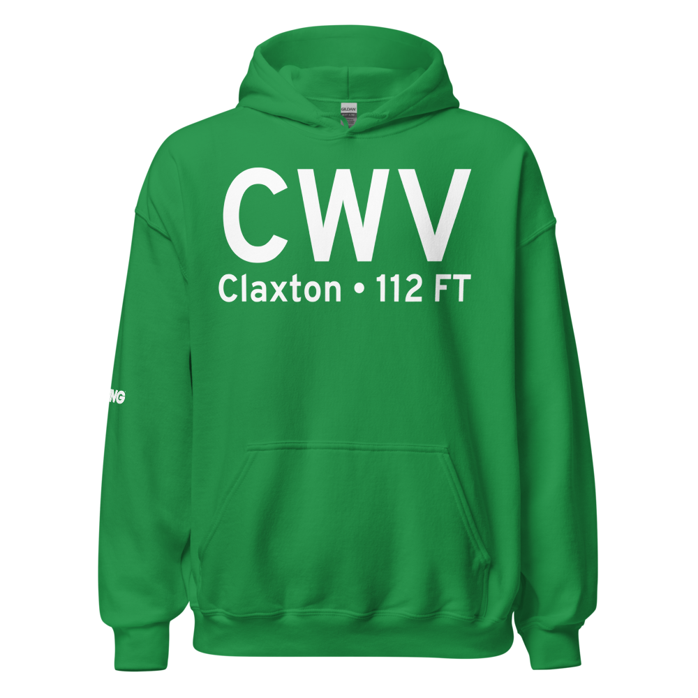 Claxton (KCWV) Airport Hoodie Sweatshirt 
