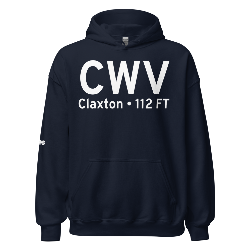 Claxton (KCWV) Airport Hoodie Sweatshirt 