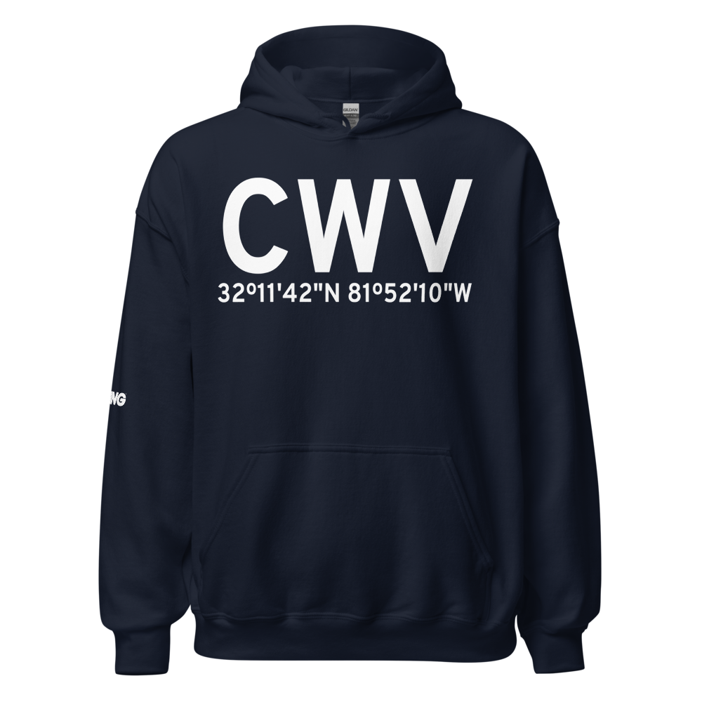 Claxton (KCWV) Airport Hoodie Sweatshirt 